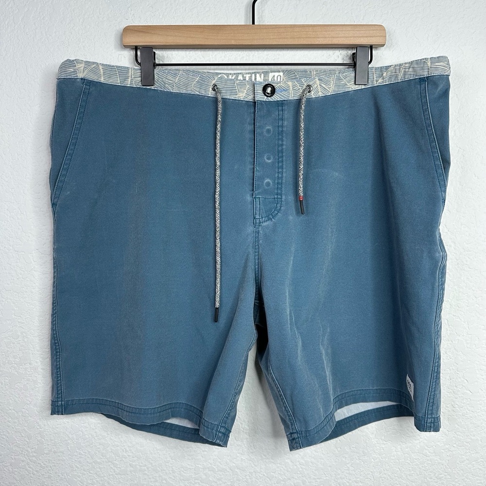 Katin‎ Board Shorts Mens 40 Blue Tropical Swimwear Surf Vacation Resort Beach